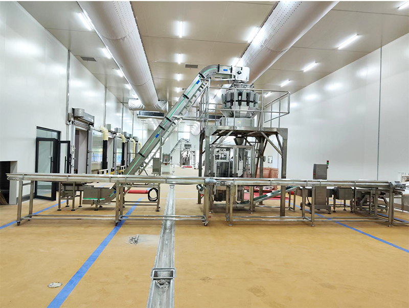 automatický baliaci stroj na mrazené potraviny